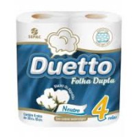 Papel Higiênico DUETTO FOLHA DUPLA NEUTRO 4x1